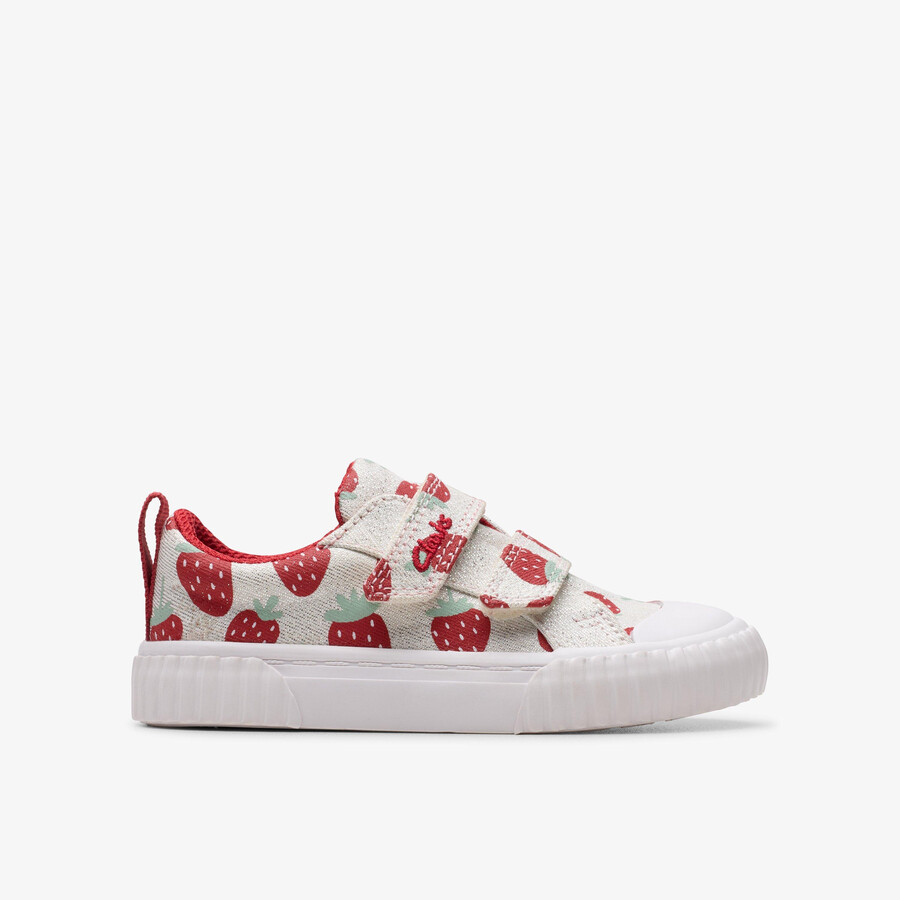 foxing fraise peuter - katoen metallic