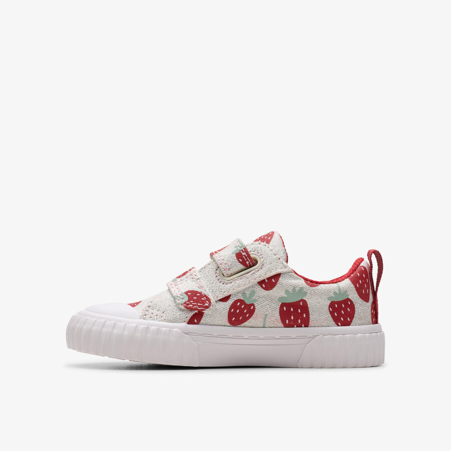 foxing fraise peuter - katoen metallic
