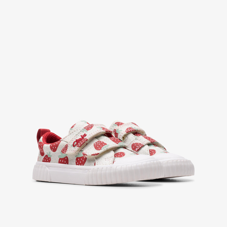 foxing fraise peuter - katoen metallic