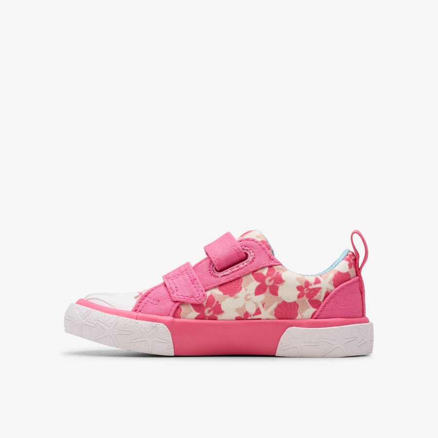 vosje schelp peuter - roze canvas