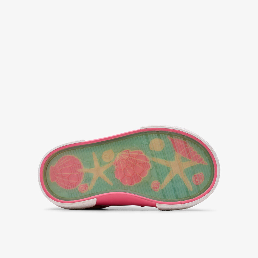 vosje schelp peuter - roze canvas