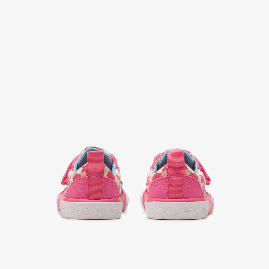 vosje schelp peuter - roze canvas
