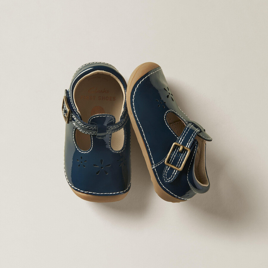 tiny skip peuter - marineblauw patent