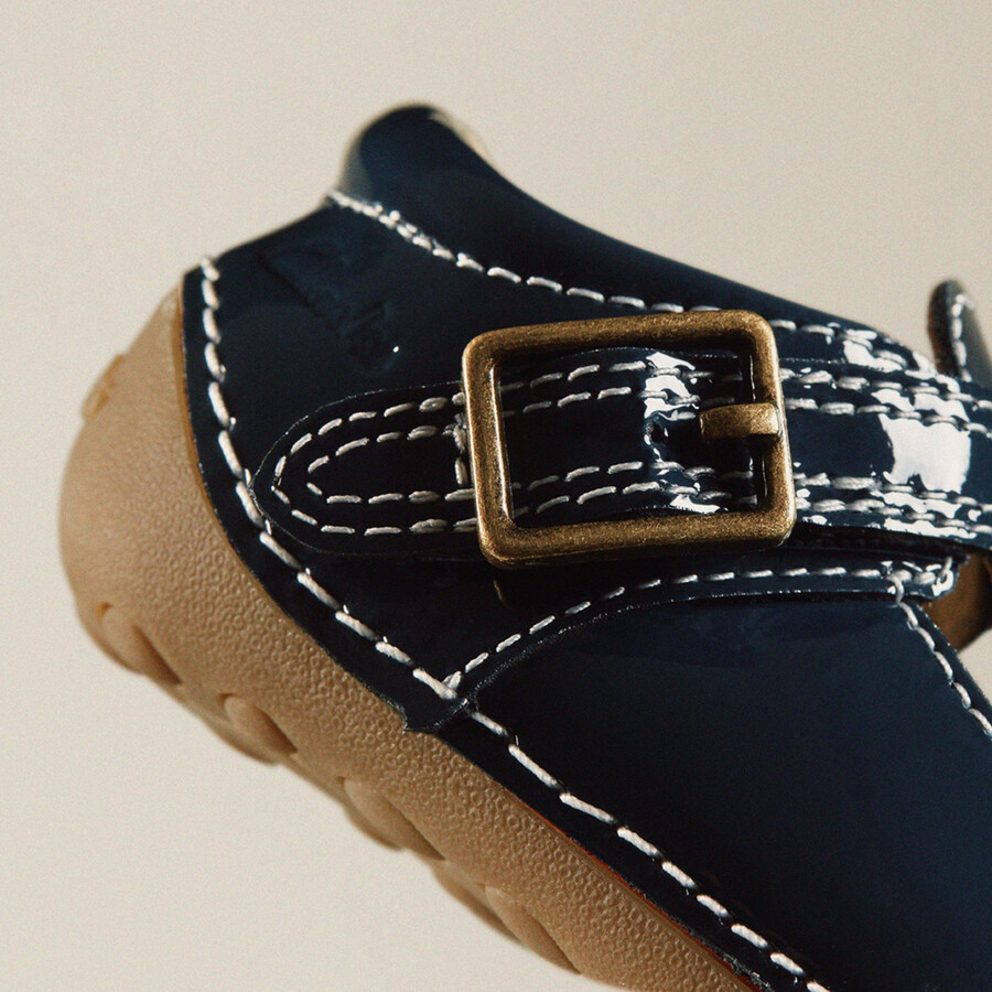 tiny skip peuter - marineblauw patent