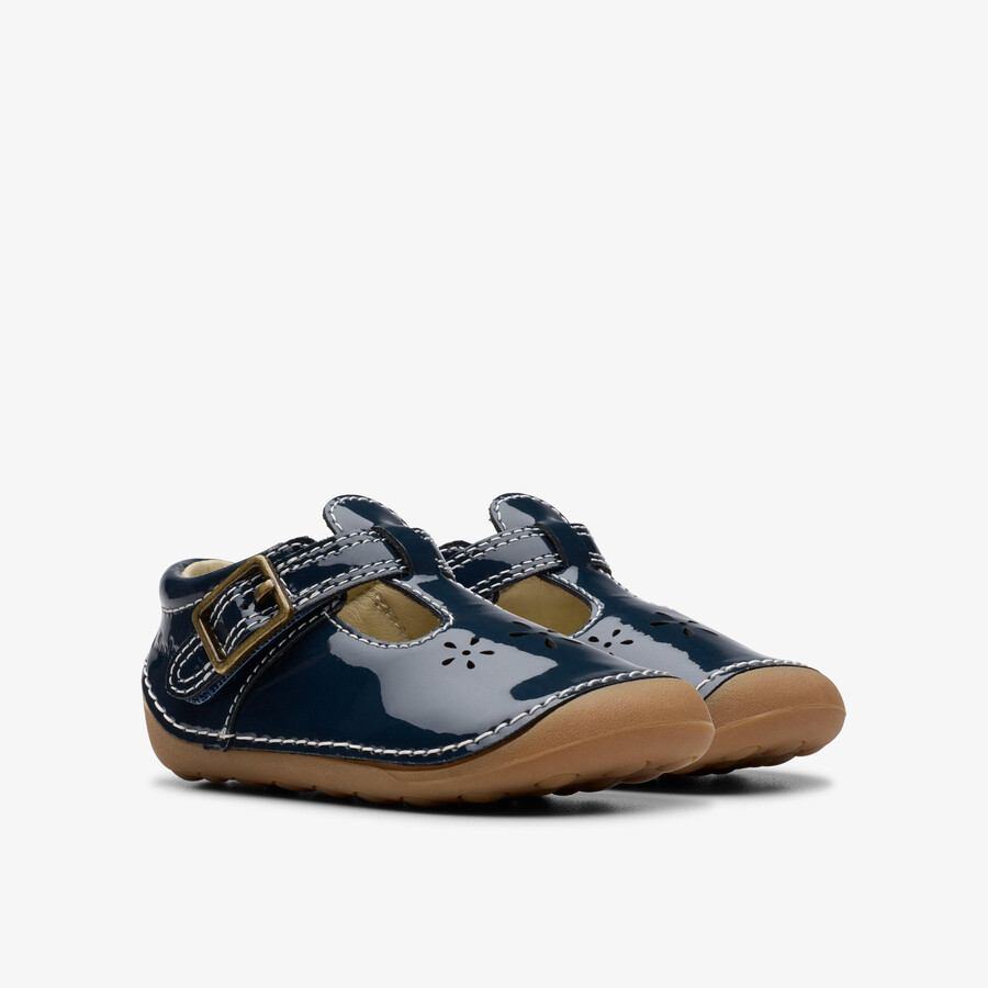 tiny skip peuter - marineblauw patent
