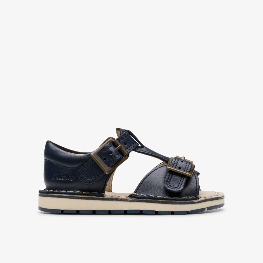 playsun peuter - marineblauw leer