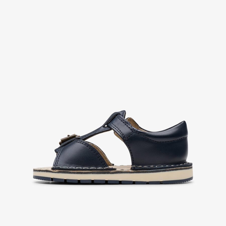 playsun peuter - marineblauw leer