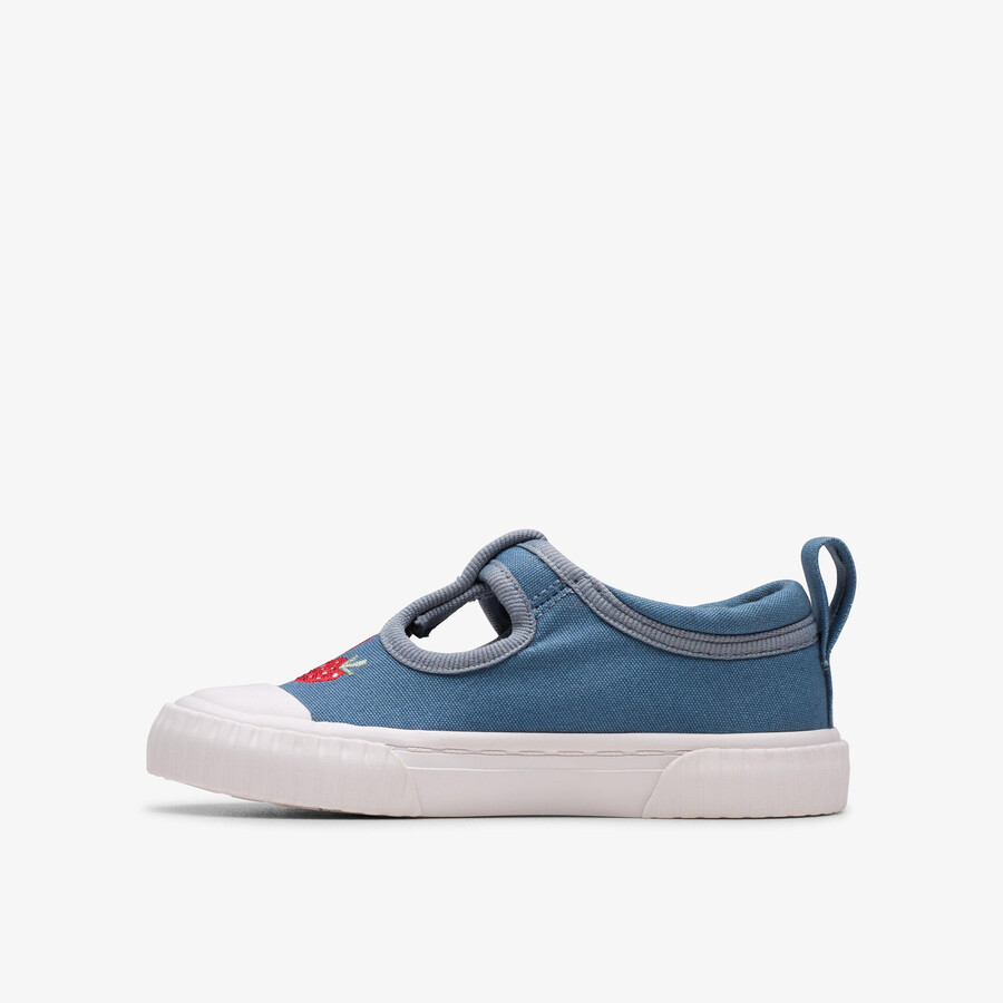 foxing berry peuter - blauw canvas