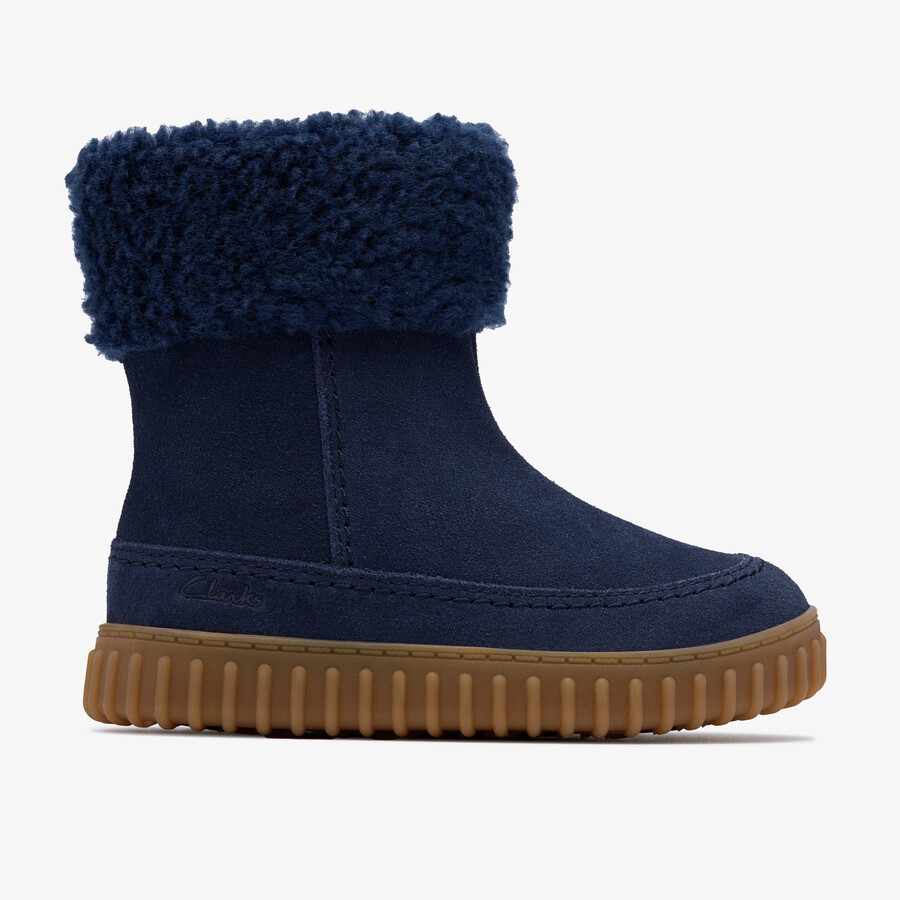 cove snug peuter - marineblauw suède