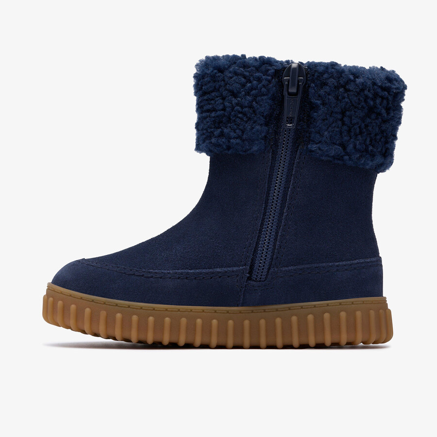cove snug peuter - marineblauw suède