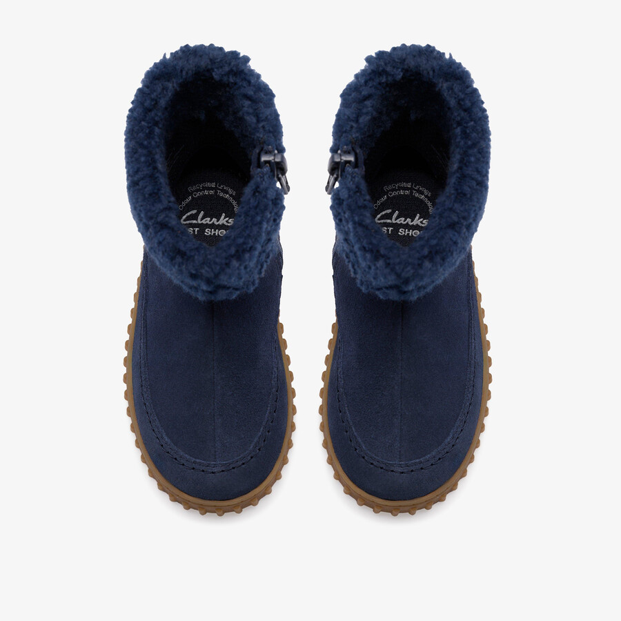 cove snug peuter - marineblauw suède