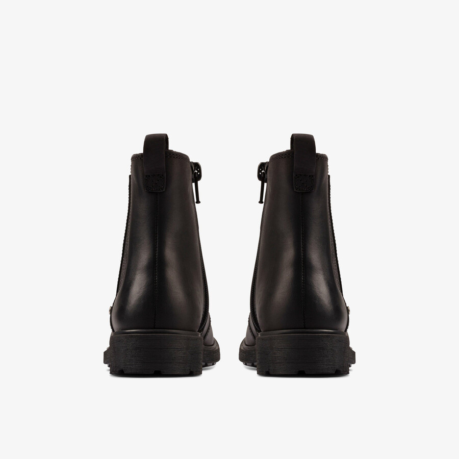 astrol orin kid - zwart leer