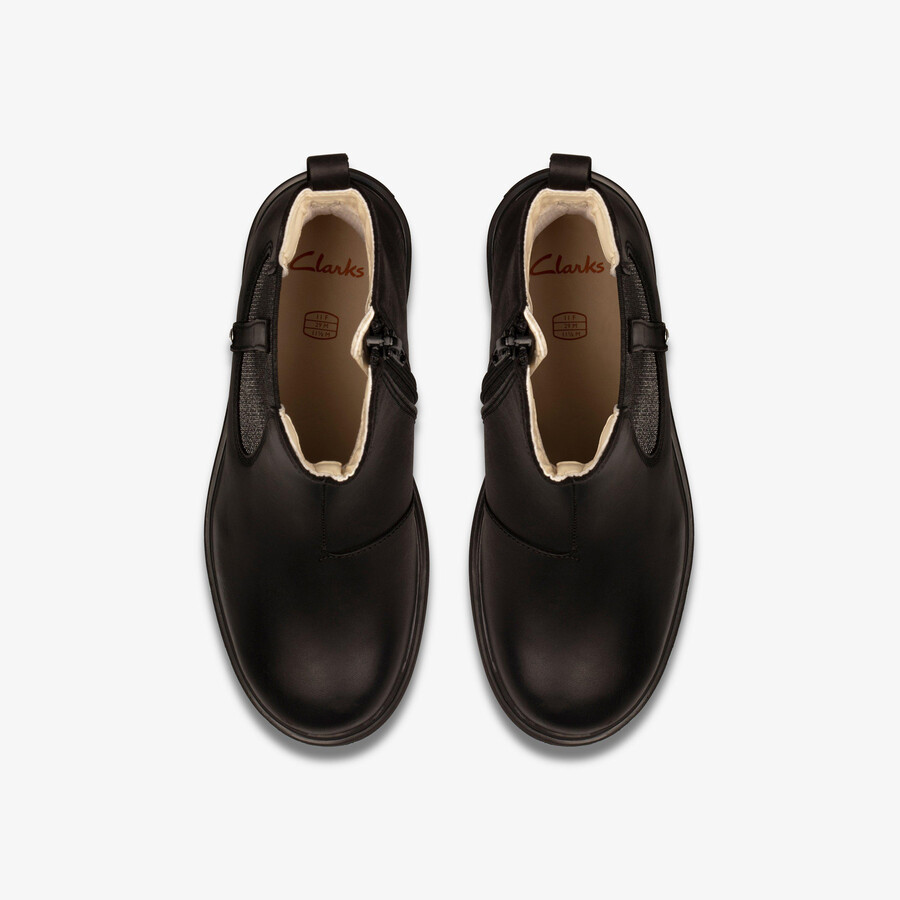 astrol orin kid - zwart leer