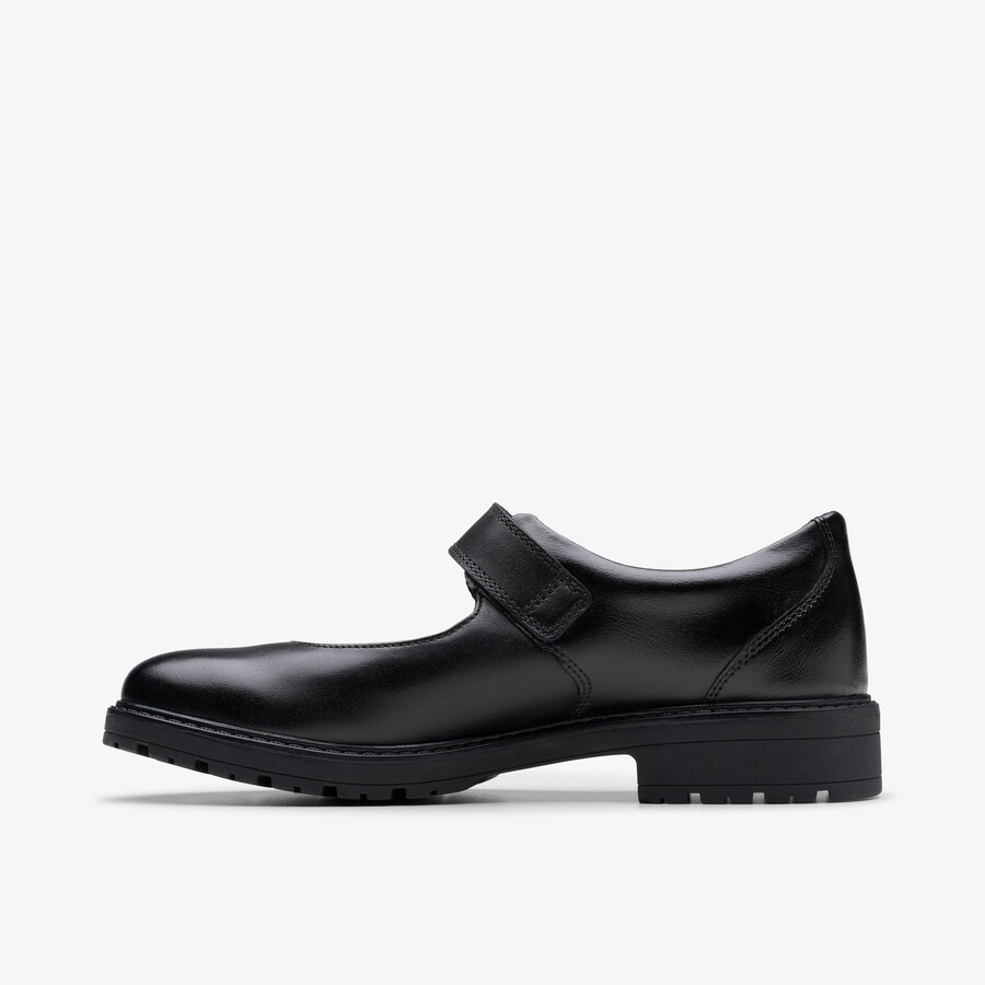 loxham walk jeugd - zwart leer