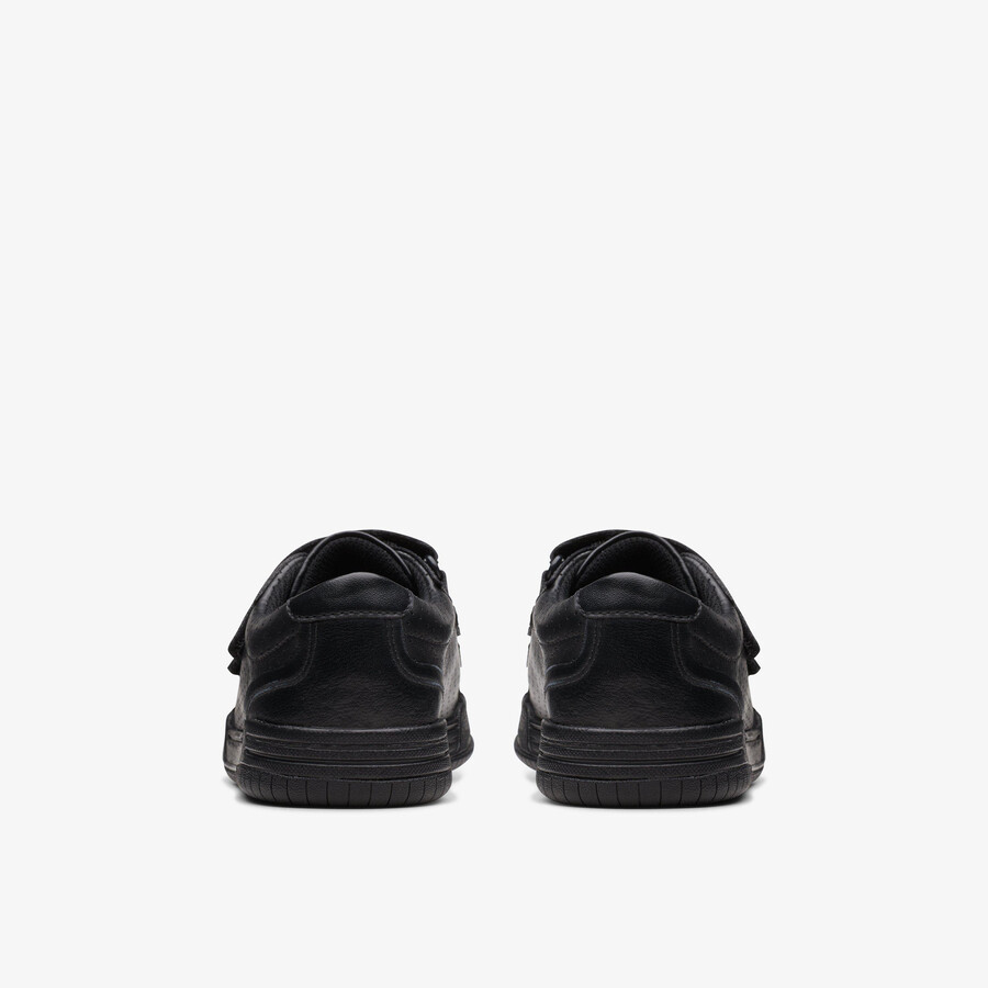 fawn strap kid - zwart leer