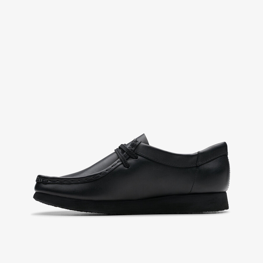 wallabee older - zwart leer