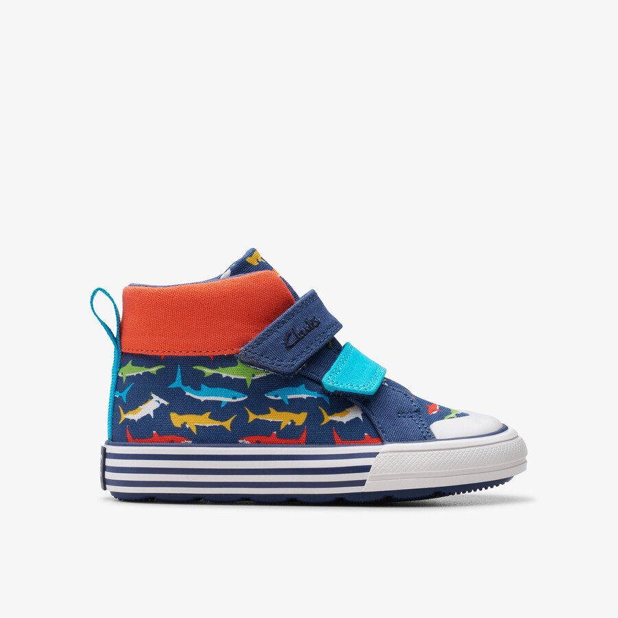 foxing save hi toddler - marineblauwe print