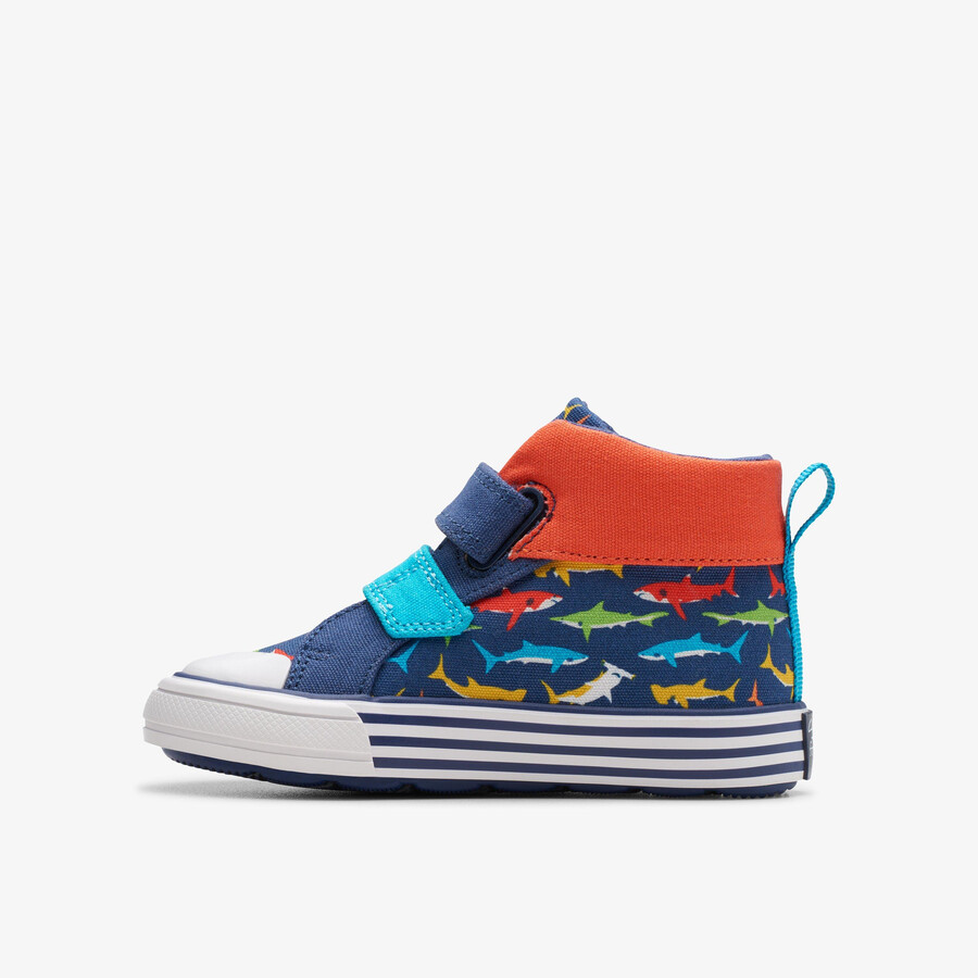 foxing save hi toddler - marineblauwe print