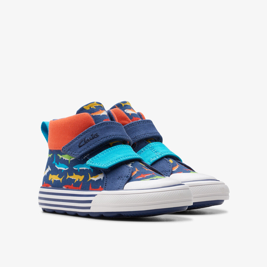 foxing save hi toddler - marineblauwe print