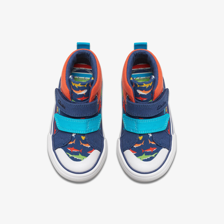 foxing save hi toddler - marineblauwe print