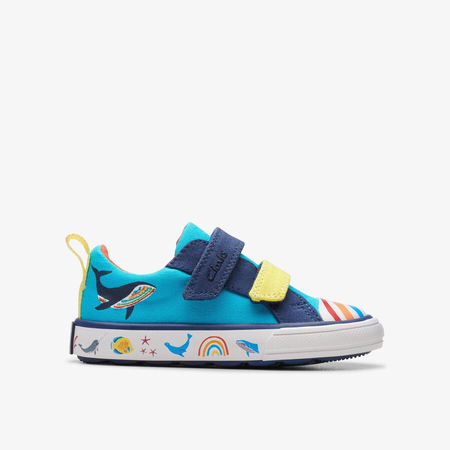 foxing ocean peuter - blauw meerkleurig