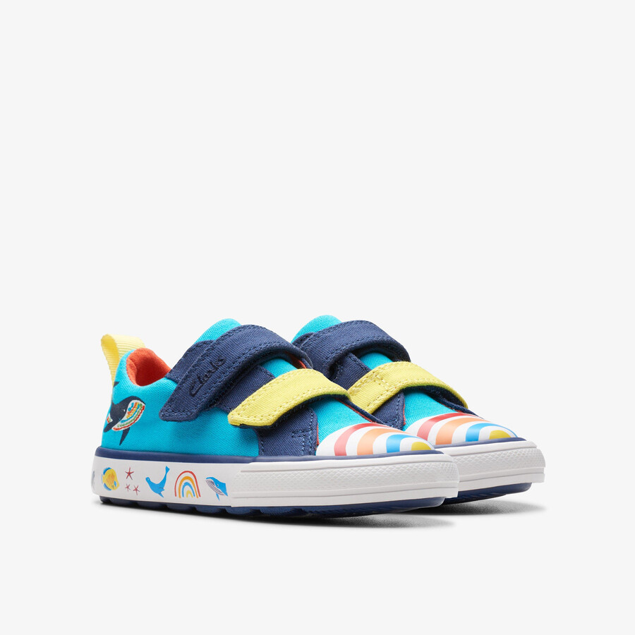 foxing ocean peuter - blauw meerkleurig
