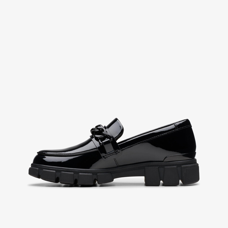 evyn walk kid - zwart lakleer