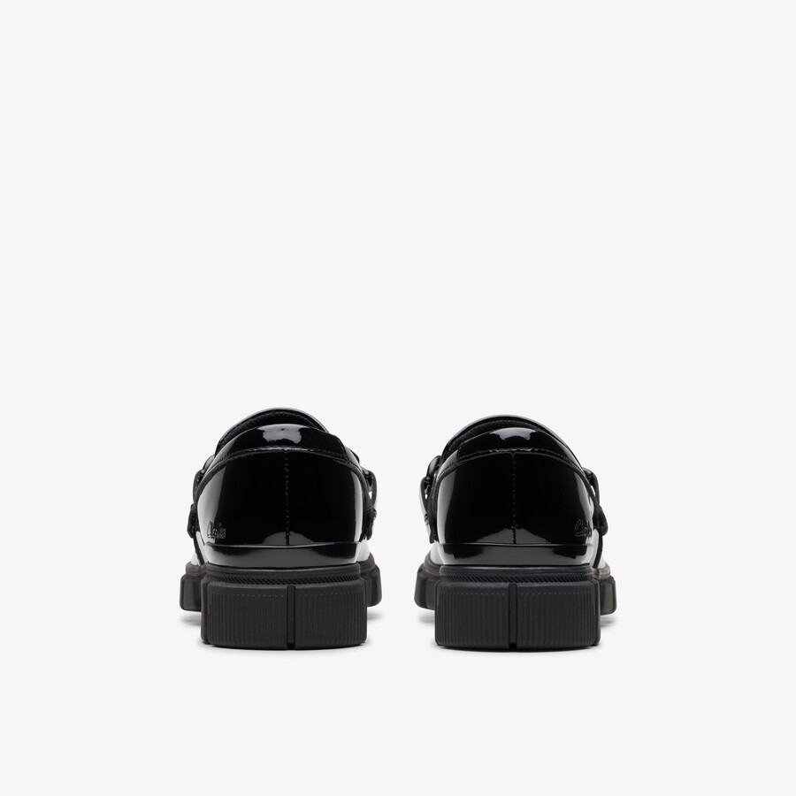 evyn walk kid - zwart lakleer