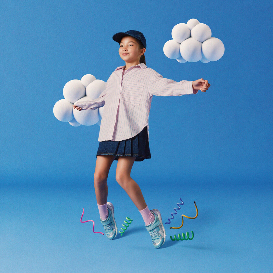 tidal shell kid - lichtblauwe combinatie