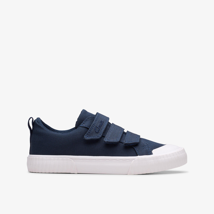 foxing vibe kid - marineblauw canvas
