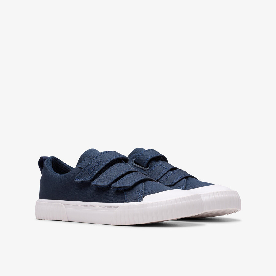 foxing vibe kid - marineblauw canvas