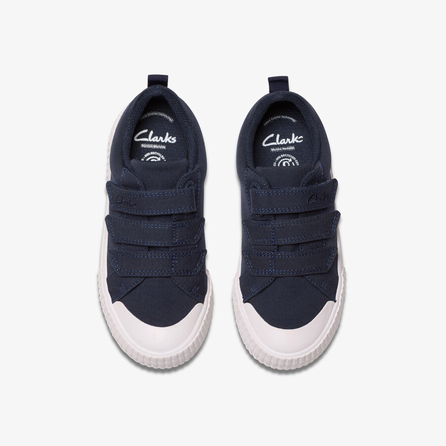 foxing vibe kid - marineblauw canvas