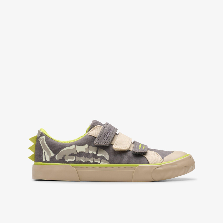 foxing stomp kid - grijs canvas