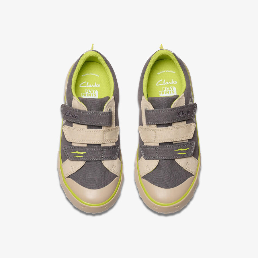 foxing stomp kid - grijs canvas