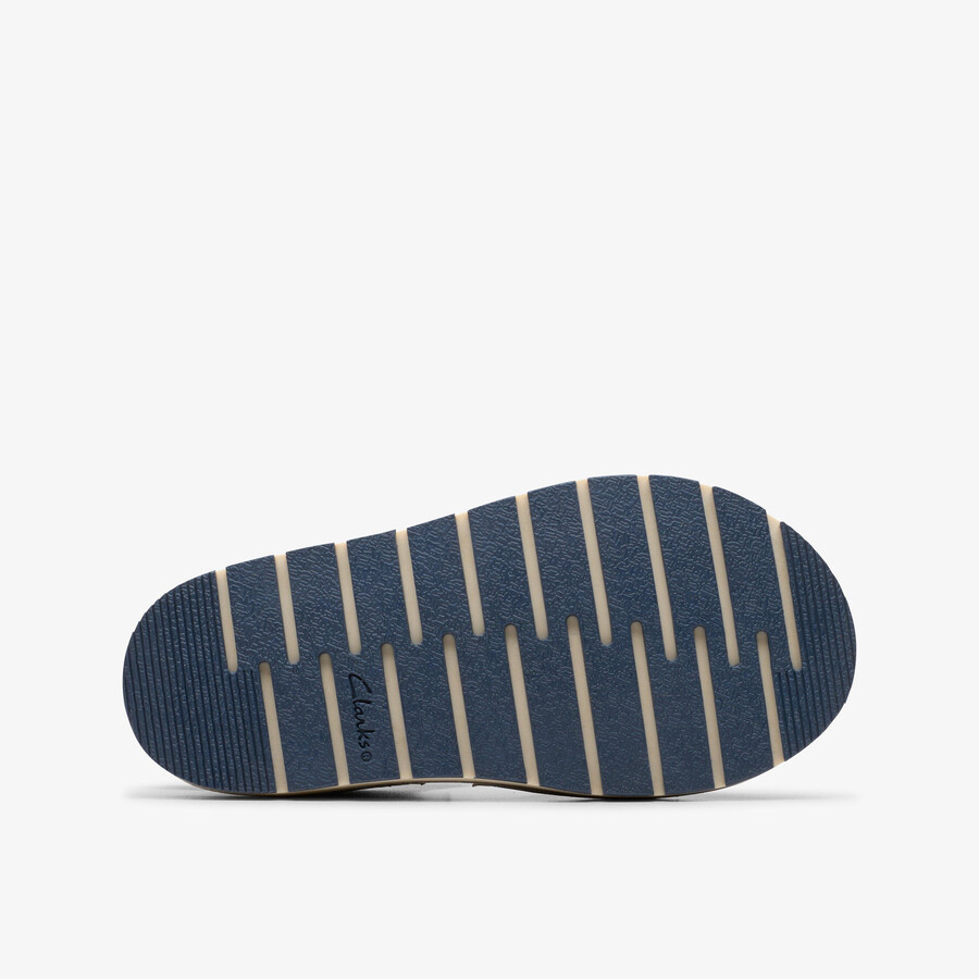 playsun kid - marineblauw leer
