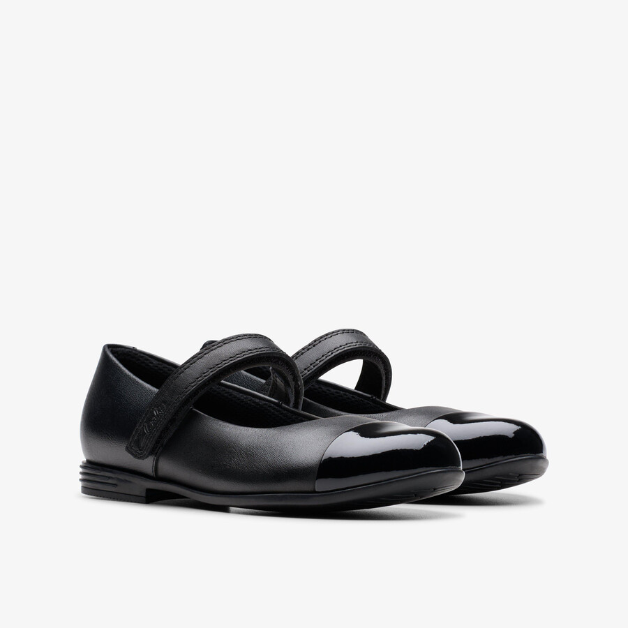 finja gem kid - zwart leer