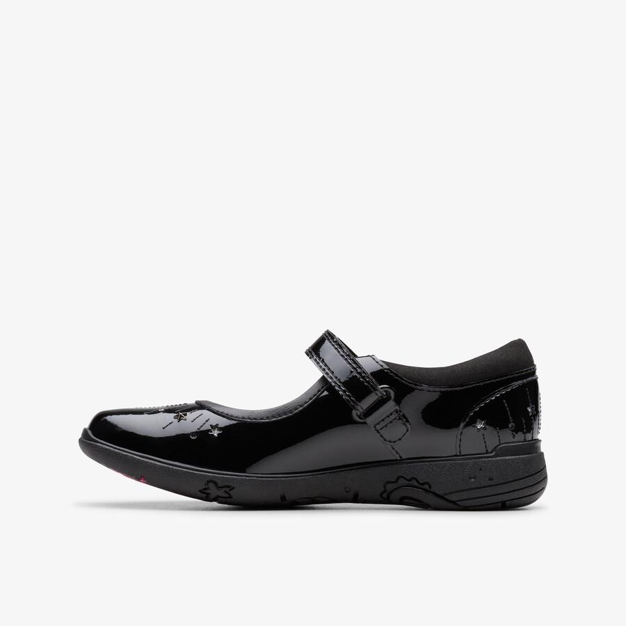 relda wish kid - zwart lakleer
