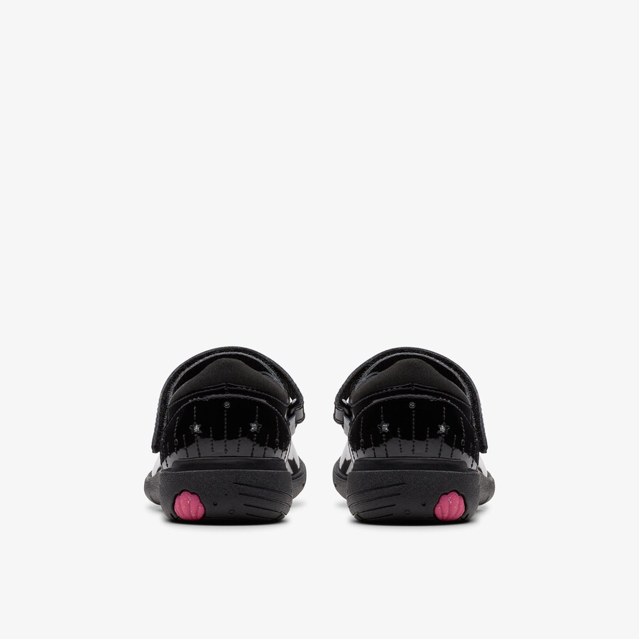 relda wish kid - zwart lakleer
