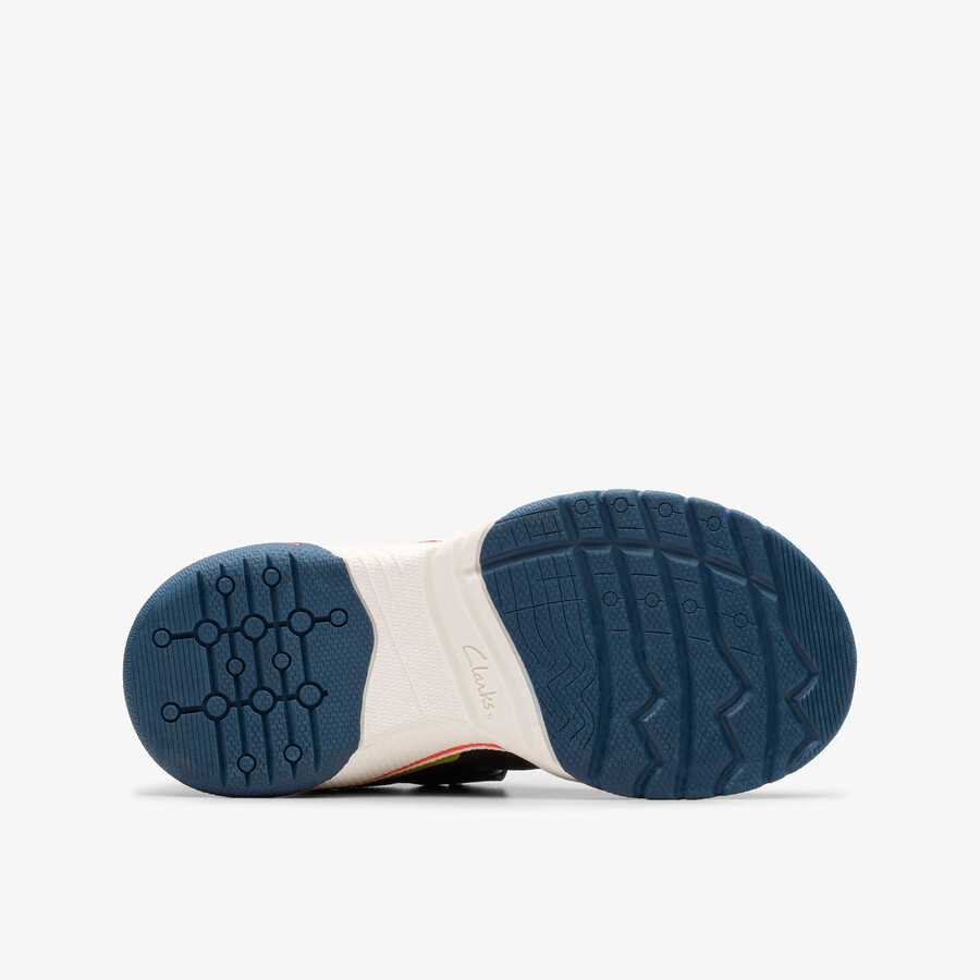 feather track kid - marineblauwe combinatie