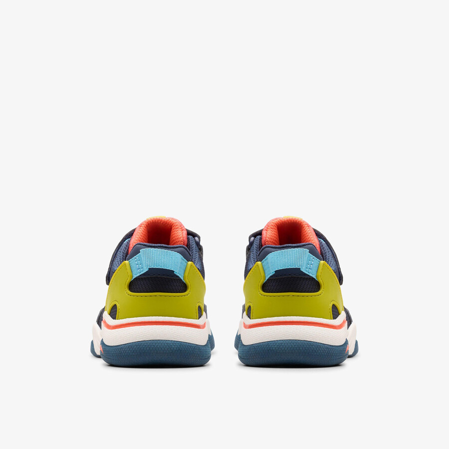 feather track kid - marineblauwe combinatie