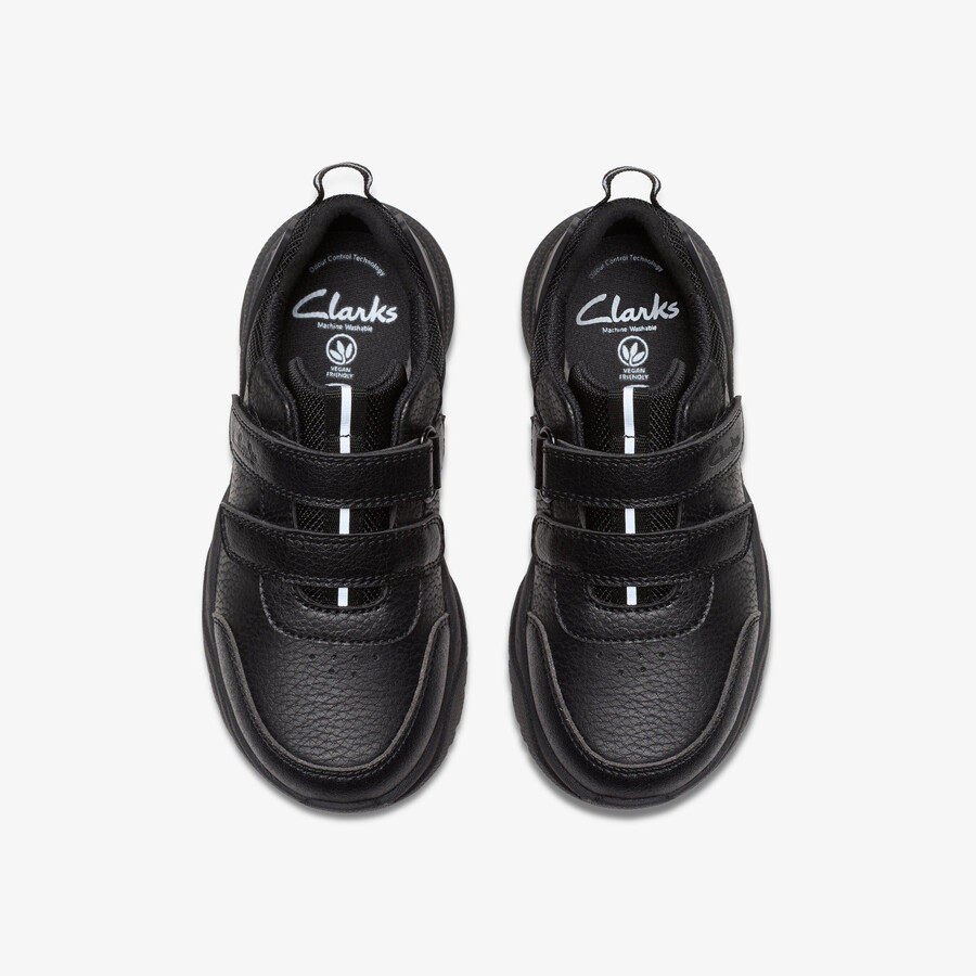 feather shine kid - zwart