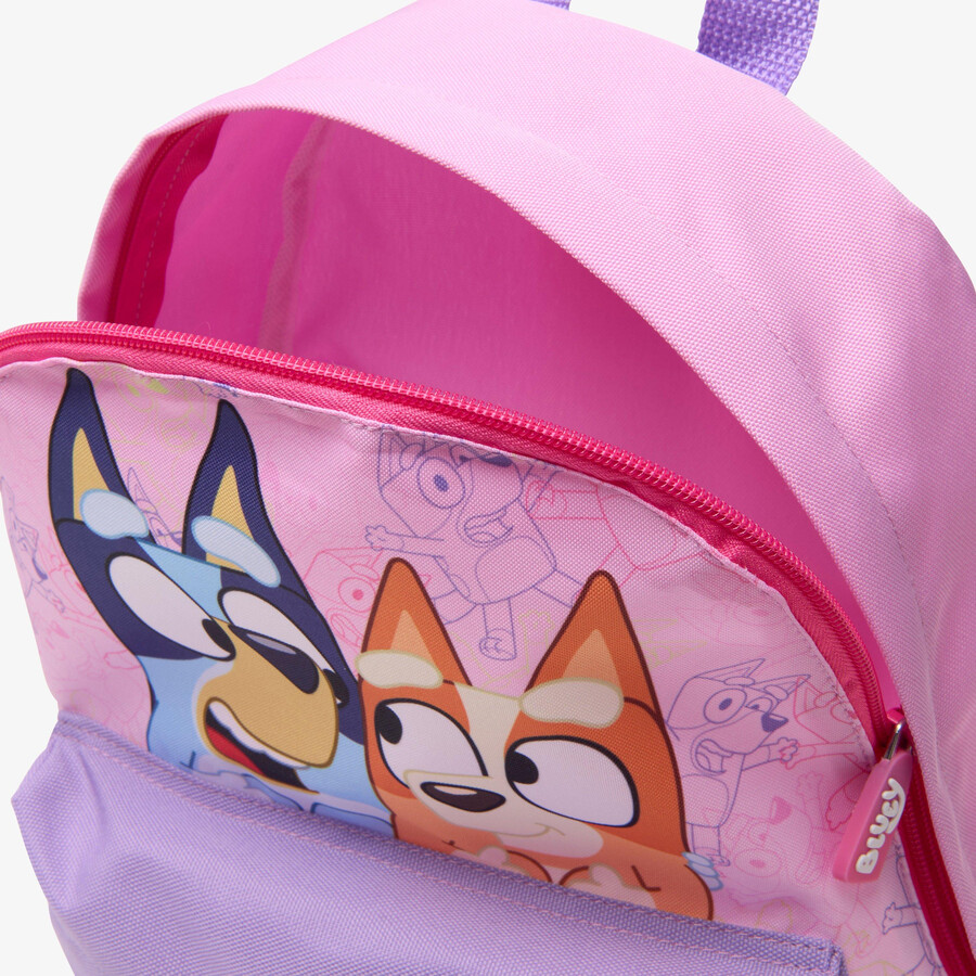 bluey rugzak klein - roze combinatie