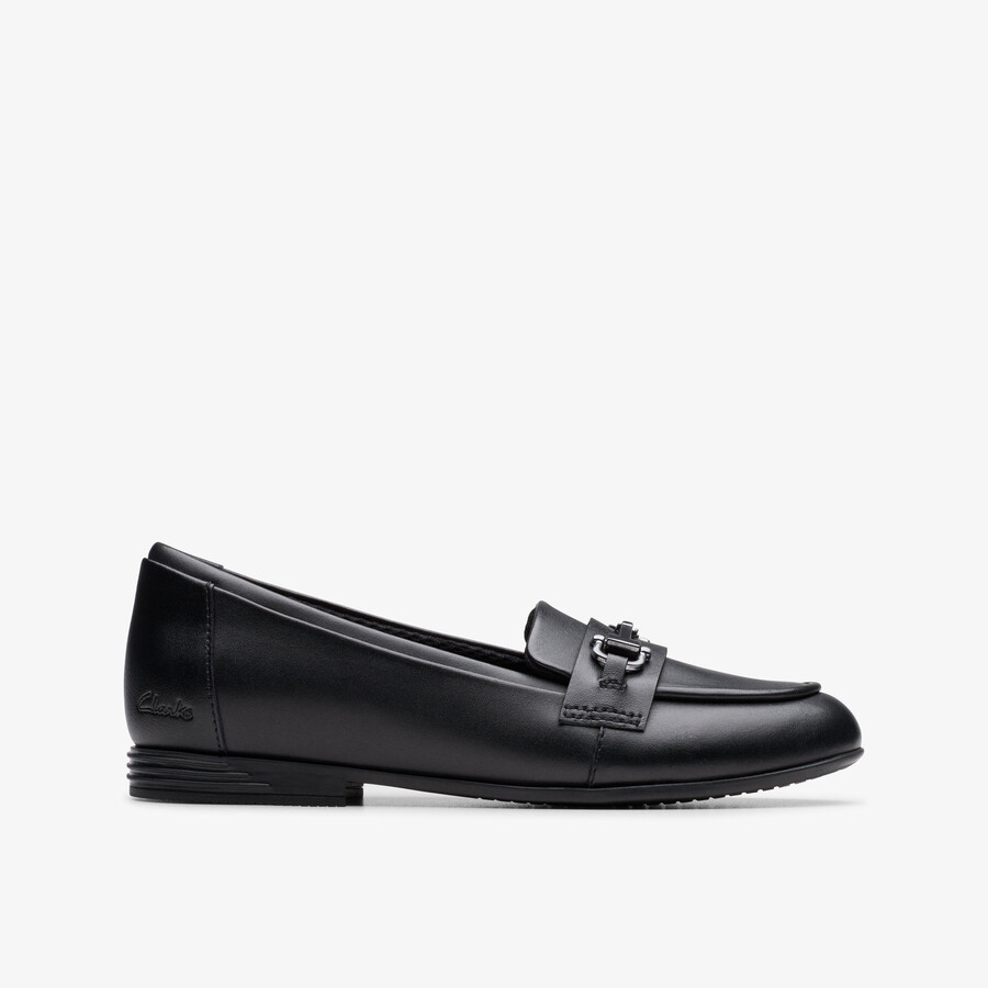 finja loafer older - zwart leer