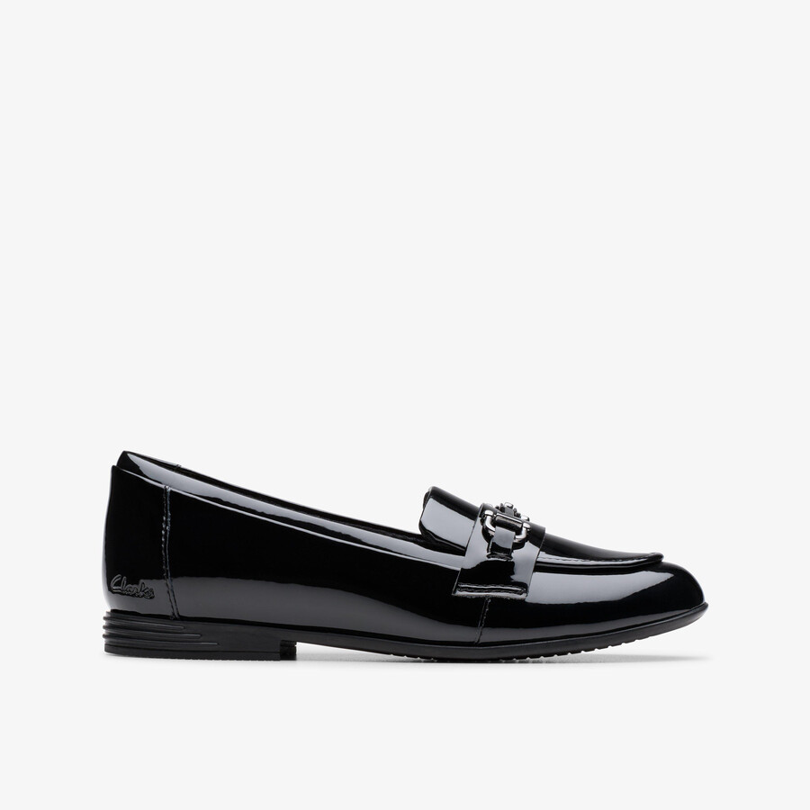 finja loafer older - zwart lakleer