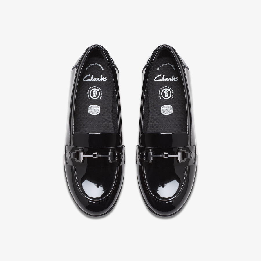 finja loafer older - zwart lakleer