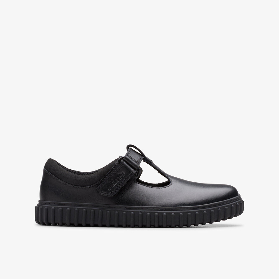 cove hope kid - zwart leer