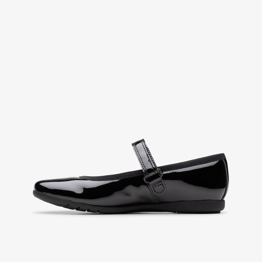 dance wish kid - zwart lakleer