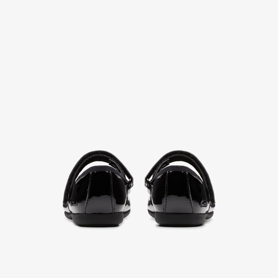 dance wish kid - zwart lakleer
