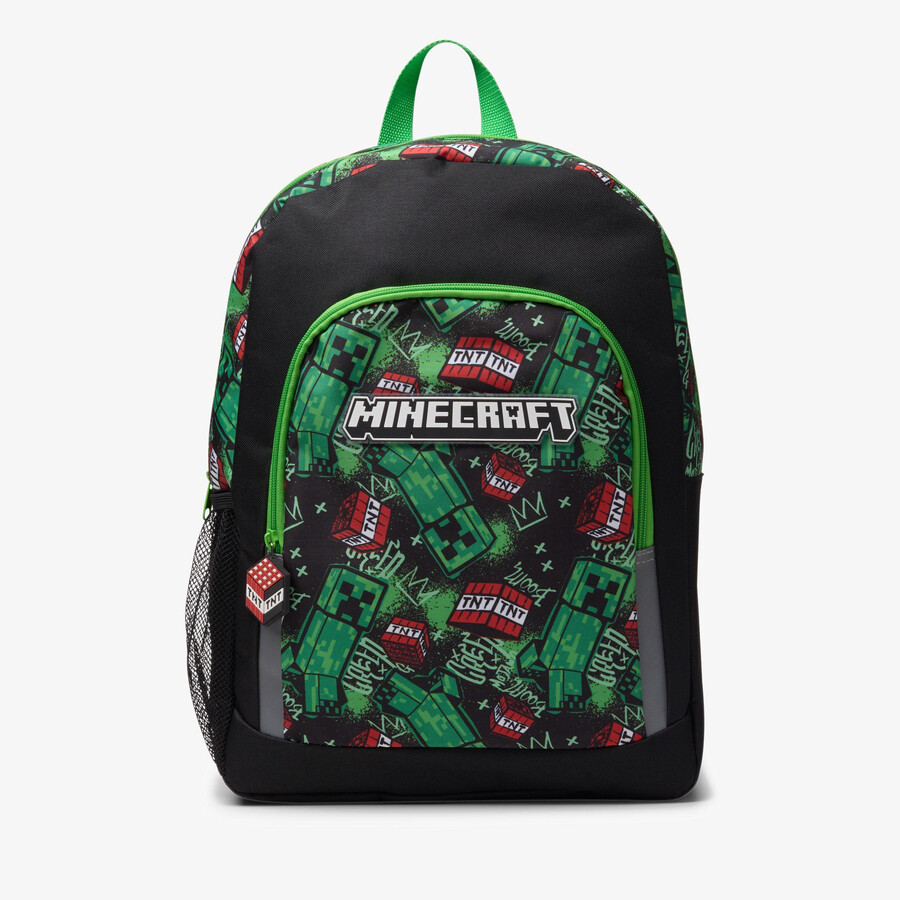 grote minecraft-rugzak - zwartgroen