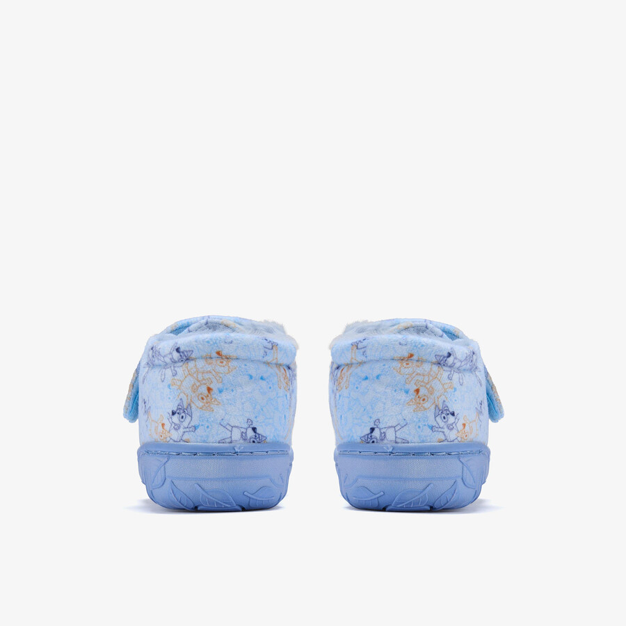 bluey slipper kid - blauw